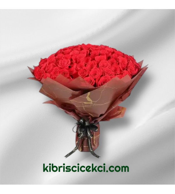 101 Kırmızı Gül Buketi